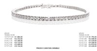 Bracciale Promesse Donna in Oro bianco Diamante TENNIS